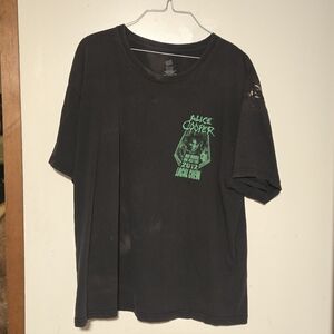 ALICE COOPER 2012 TOUR Black Graphic T-Shirt
